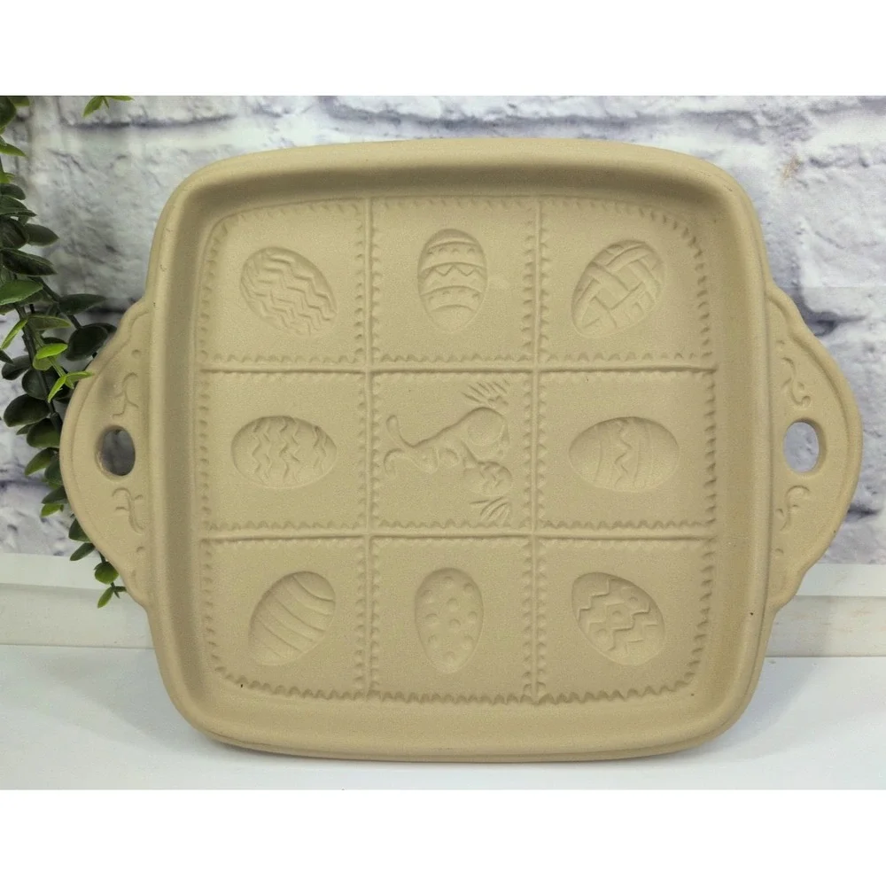 1993!🌿Brown Bag Cookie Art Easter Shortbread Mold Stoneware Cookie CottageBaker